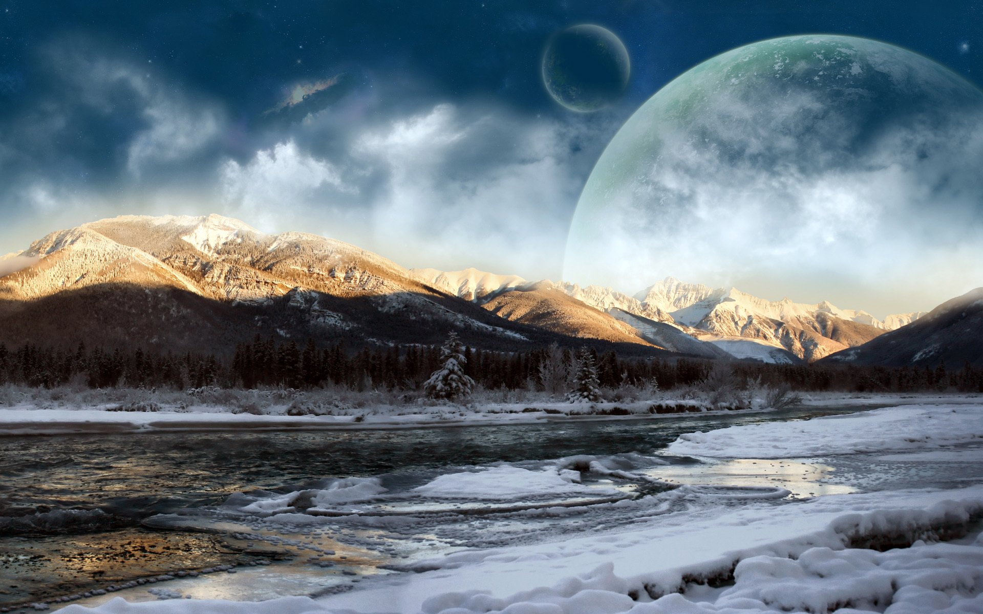 Glacial Moutains 1920x1200
